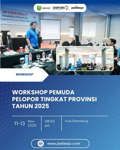 Poster Event Workshop Pemuda Pelopor Tingkat Provinsi