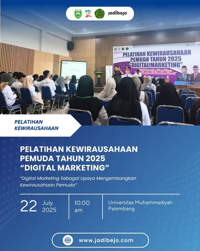 Poster Event Kewirausahaan Pemuda Digital Marketing Muhammadiyah