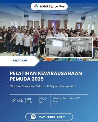 Poster Event Pelatihan Kewirausahaan Pemuda