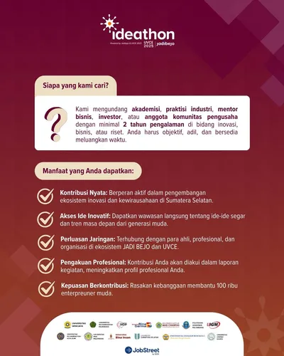 Poster Ideathon jadibejo, ajakan menjadi reviewer (2 dari 3)
